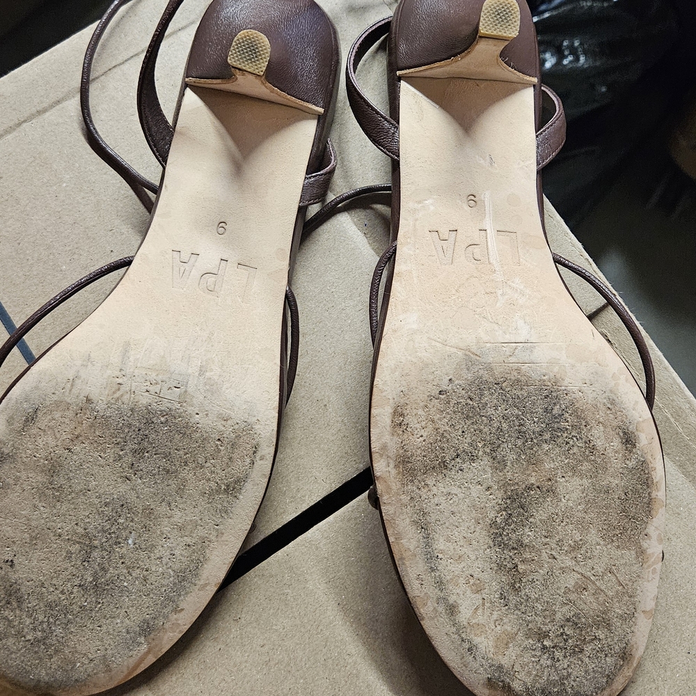 LPA Brown and Yellow Floral Sandals - Picture 2 of 4